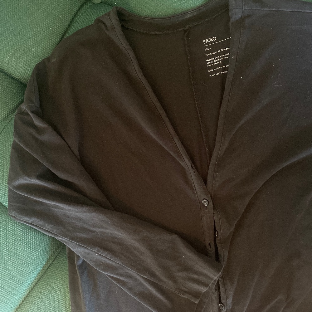 Long sleeved maternity romper